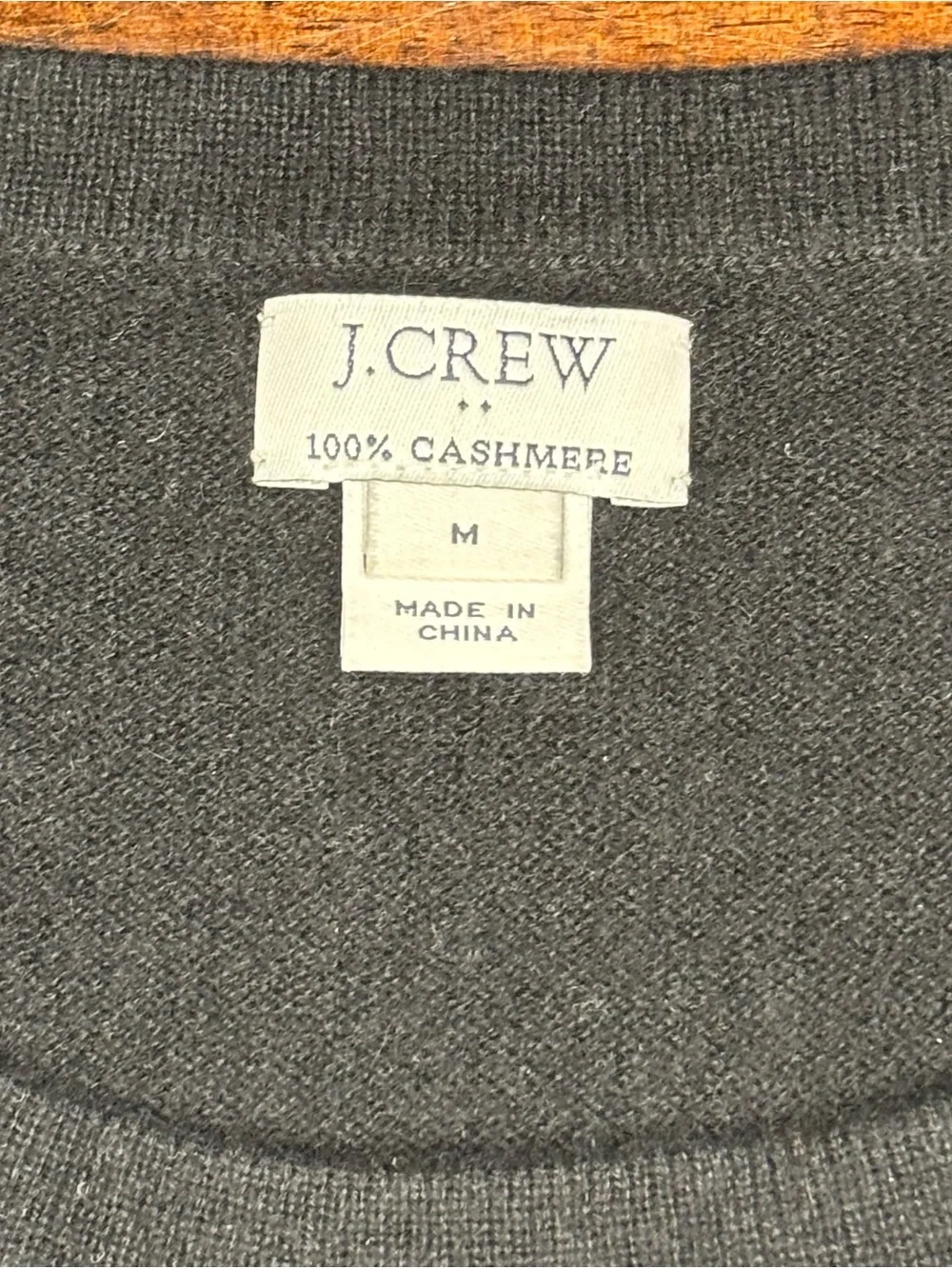 J. Crew Black 100% Cashmere Crewneck Sweater